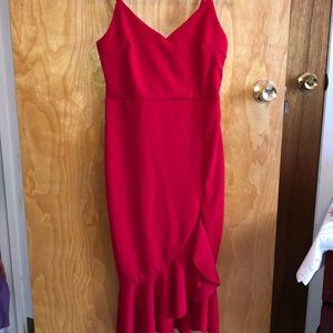 🍎 Feisty Red Frill Dress 🍎